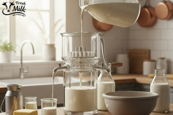 Separate Cream from Fresh Milk 