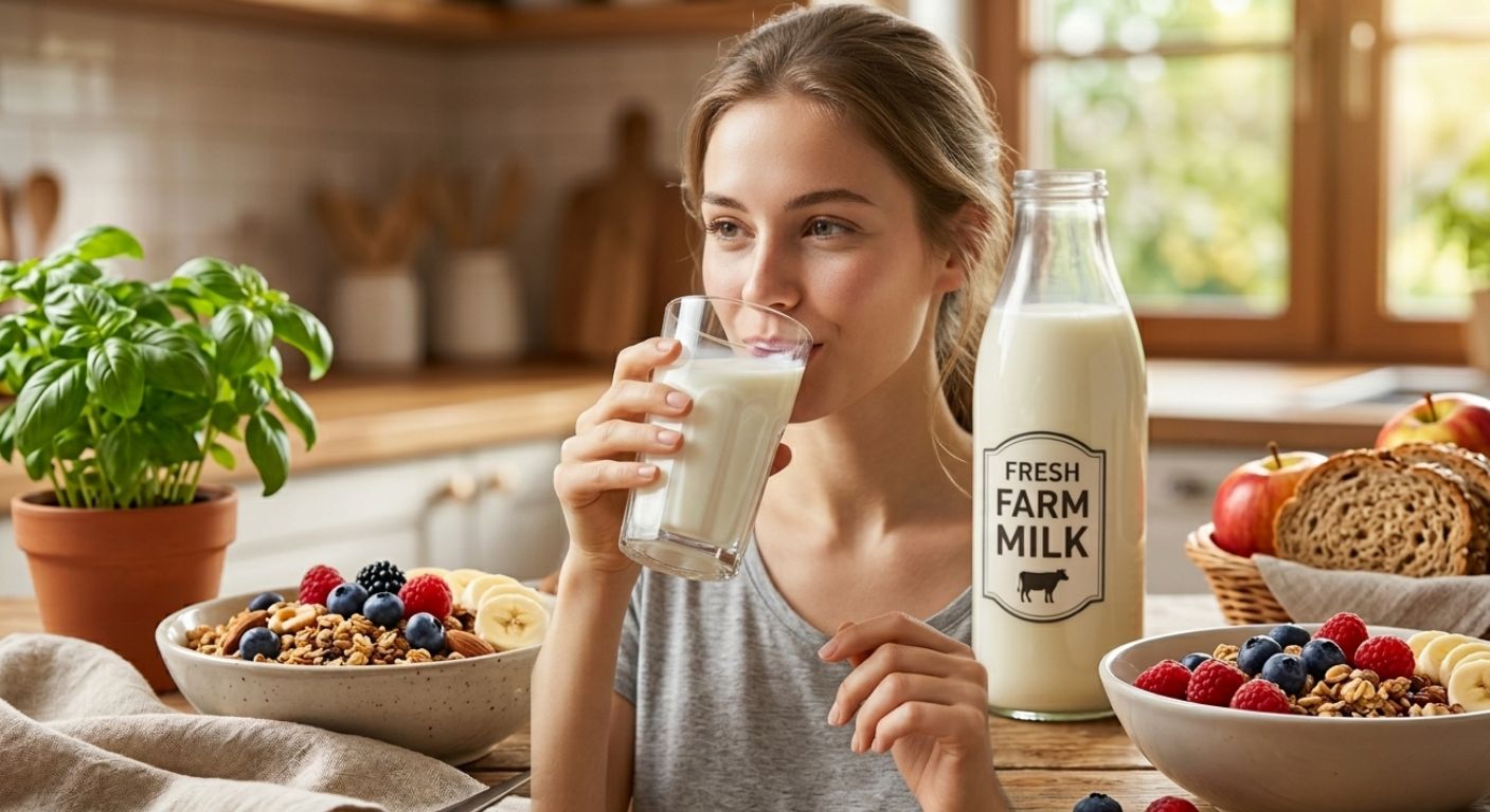 fresh milk drinking time